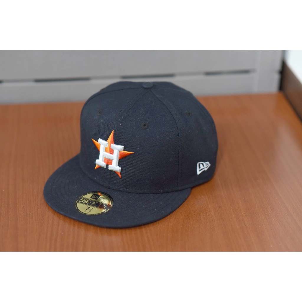 【二手】NEW ERA MLB 棒球帽 太空人 板帽 59FIFTY 7又3/8 贈帽盒