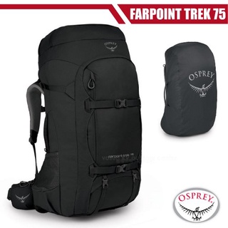 【美國 OSPREY】Farpoint Trek Pack 75L 多功能自助旅行背包 (雙層內部壓縮帶)_黑