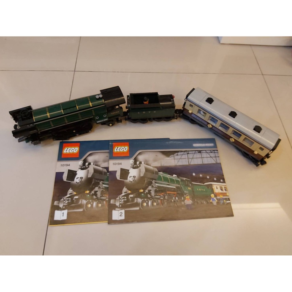 【8999元含淚退坑】LEGO絕版經典火車組10194 翡翠之夜蒸氣列車(正版含說明書)