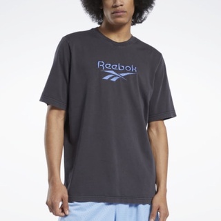 REEBOK CLASSICS VECTOR LOGO TEE 休閒T 刺繡 復古 短袖T T恤 鐵灰色 FJ3336
