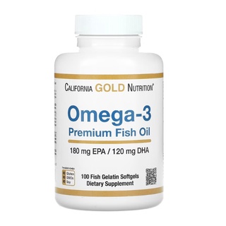 =現貨=美國California Gold Nutrition Omega-3優質魚油 100粒 2025/08