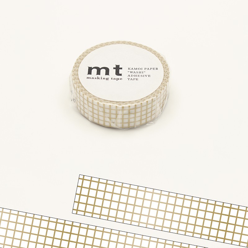 Mt紙膠帶 方眼 金 Mt01d398 日本代購mt 紙膠帶 蝦皮購物