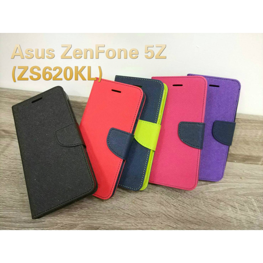 ZenFone 5Z(ZS620KL)/ZenFone 5(ZE620KL) 手機皮套 馬卡龍撞色皮套 可站立 插卡片