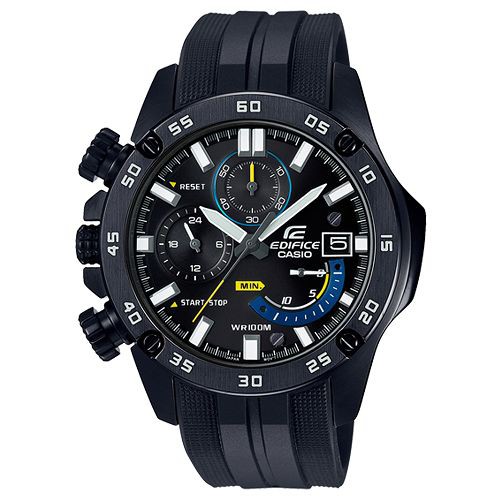 【CASIO】EDIFICE  MEW MAN 藝術男子三眼三針樹脂腕錶(EFR-558BP-1A)正版宏崑公司貨