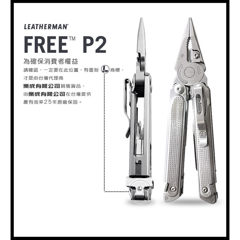 【原型軍品】全新 II LEATHERMAN FREE P2 多功能 工具鉗 #832638