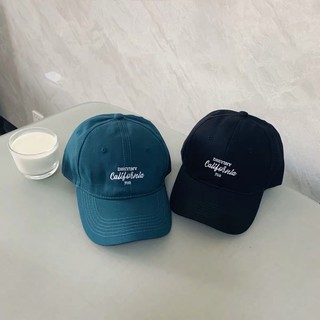MAGIC KIWI/韓國顯白藍綠色百搭簡約字母英文刺繡可調節棒球帽情侶鴨舌帽子潮