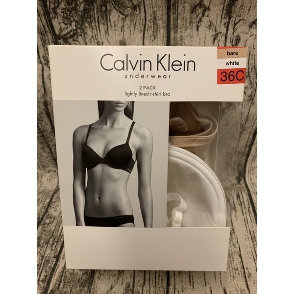 全新 現貨 正品 特價 好市多代購 Costco Calvin Klein CK 女舒適內衣兩入組 膚色+白色