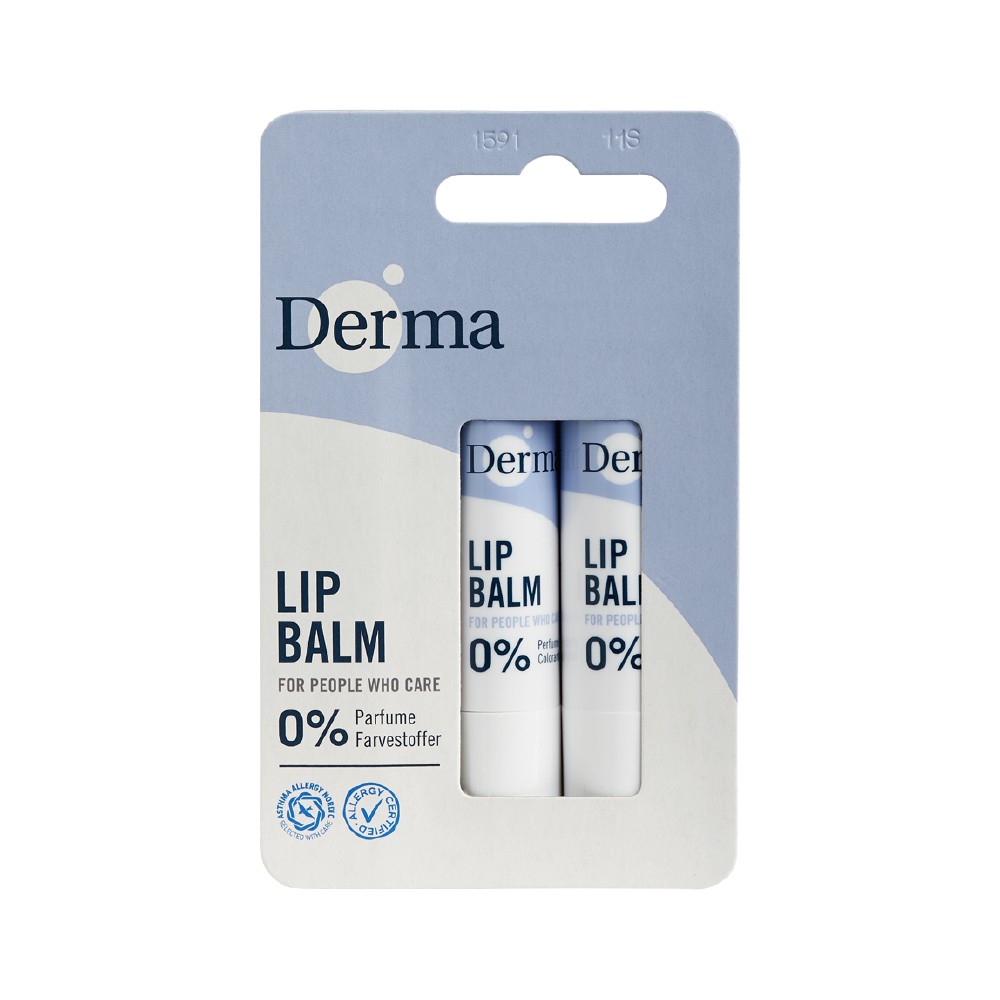 丹麥 Derma 小燭樹植萃護唇膏 - 兩入一組