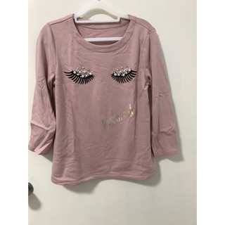 DITA眨眼睛珍珠裝飾粉色上衣、Tee、T恤、T-Shirt,Chiara Ferragni風