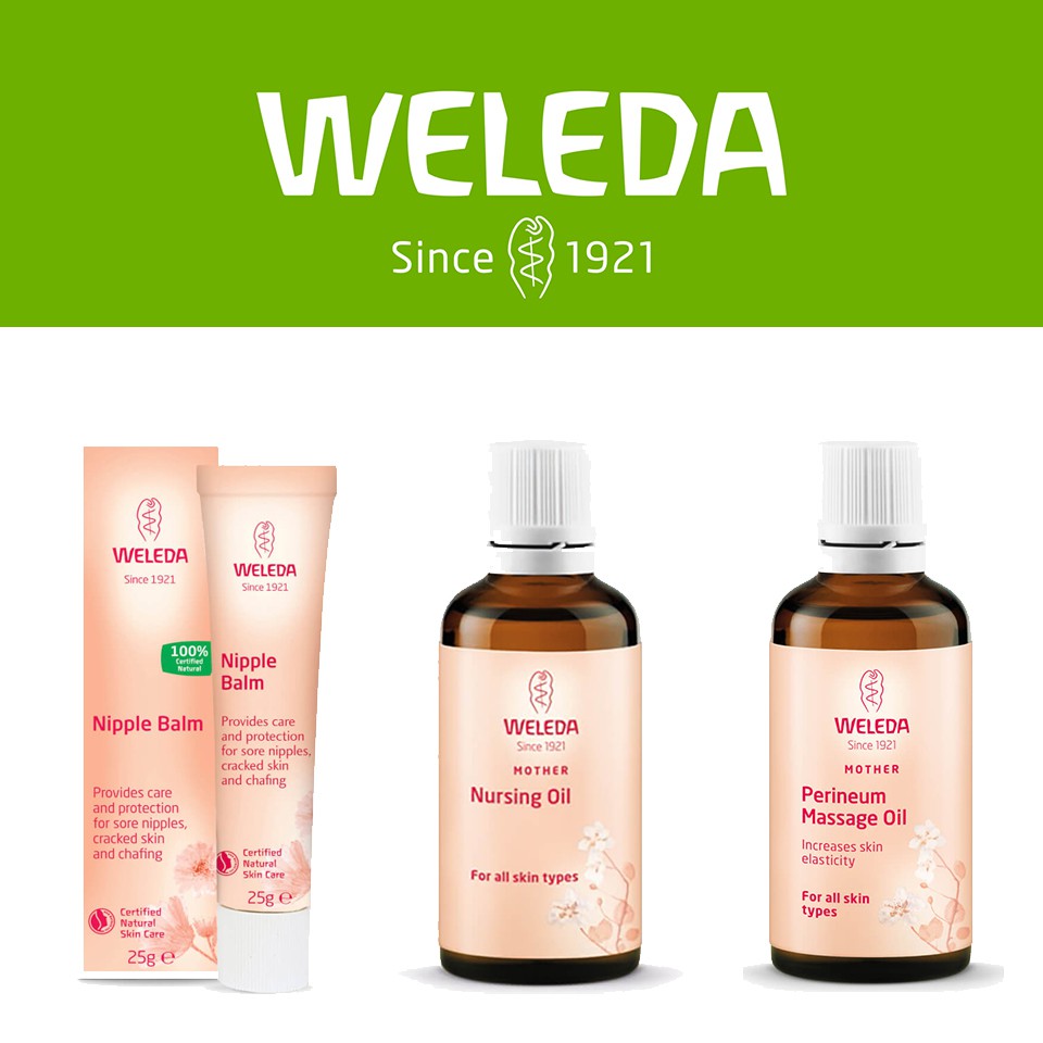 【德國優選＊百年口碑】Weleda 孕期保養（催乳按摩油/會陰部按摩油/羊脂膏(乳頭護理)）微蕾德