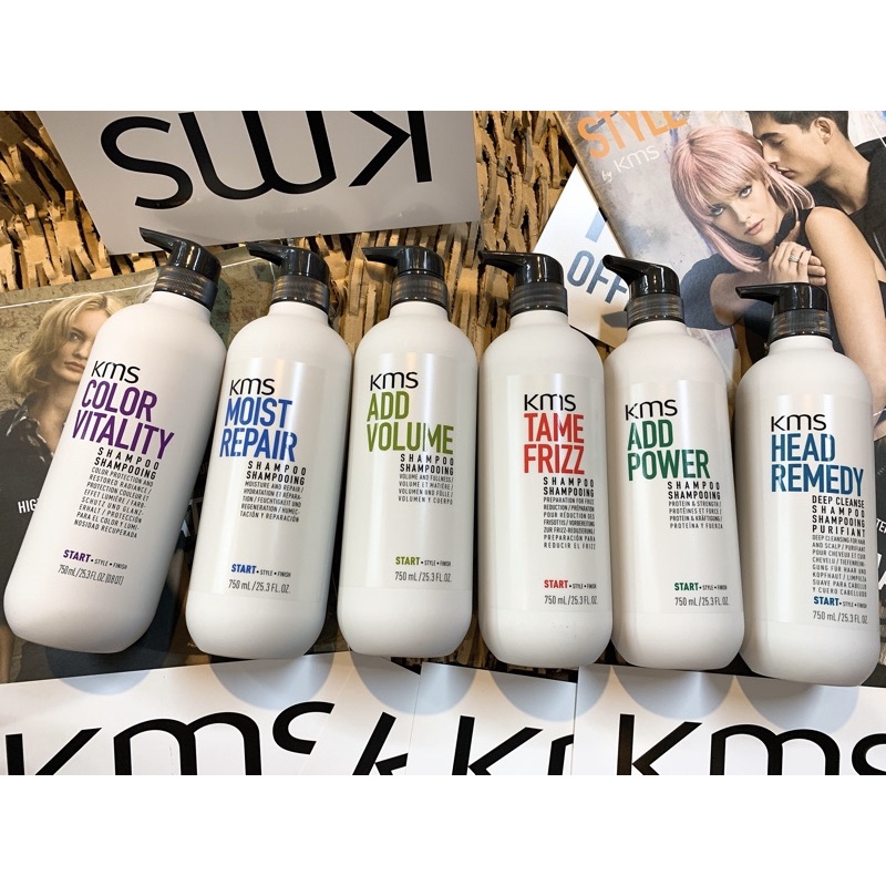 KMS 洗髮精 護髮素系列💆 豐韌 漾色 深層淨化 馴服 豐盈 活水 750ml 300ml 小資現貨供應中🚚