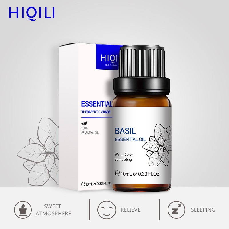 【HiQiLi】會七里羅勒香薰加濕器專用室內家用100%純植物提取按摩單方精油
