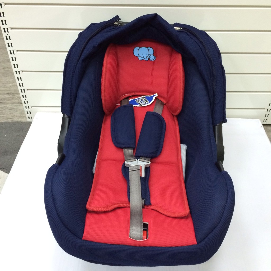 嬰兒提籃汽座 三用 汽座 搖籃 提籃 0-1歲 汽車安全座椅 可手提 -紅色