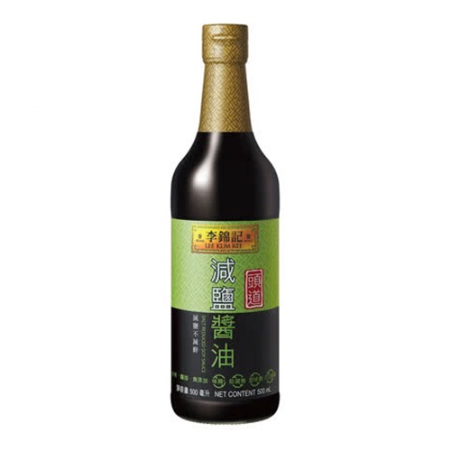 李錦記頭道減鹽醬油500ML【愛買】