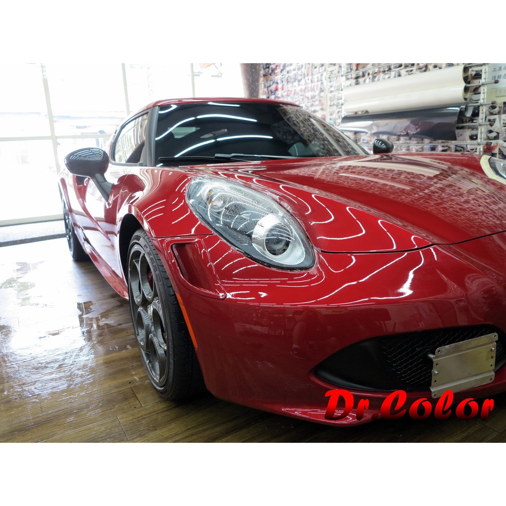Dr Color 玩色專業汽車包膜alfa Romeo 4c Launch Edition 車燈保護膜 蝦皮購物