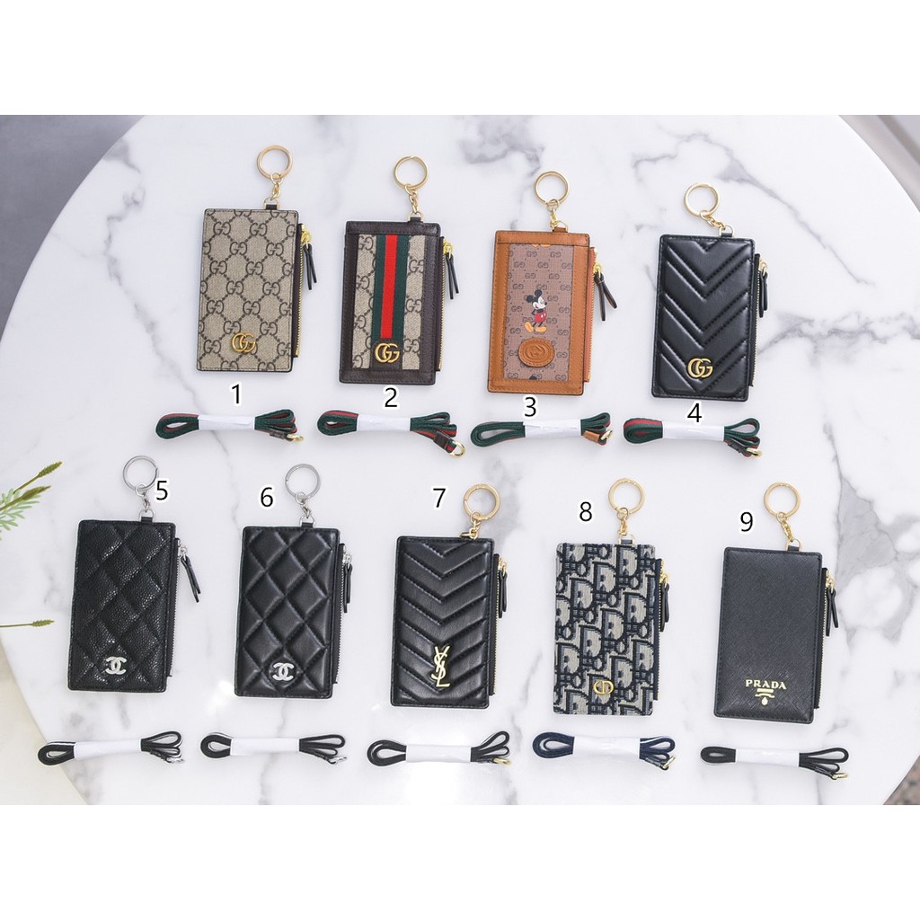 5 21 現貨 Chanel Gucci 證件套id證件夾防刮gg卡套掛繩工作牌門禁卡套銀行卡 蝦皮購物