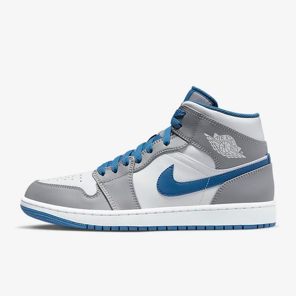 NIKE 籃球鞋 運動鞋 AIR JORDAN 1 MID 男 DQ8426014 灰白藍 現貨 廠商直送