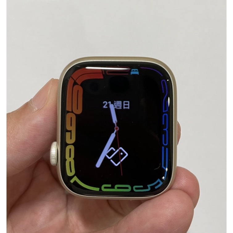 apple watch S7 45mm星光色GPS版 二手