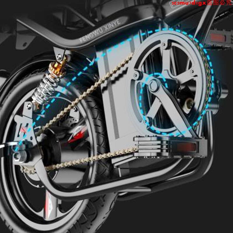 14寸電動自行車折疊式鋰電成人小型司機用助力單車男女代駕電動車