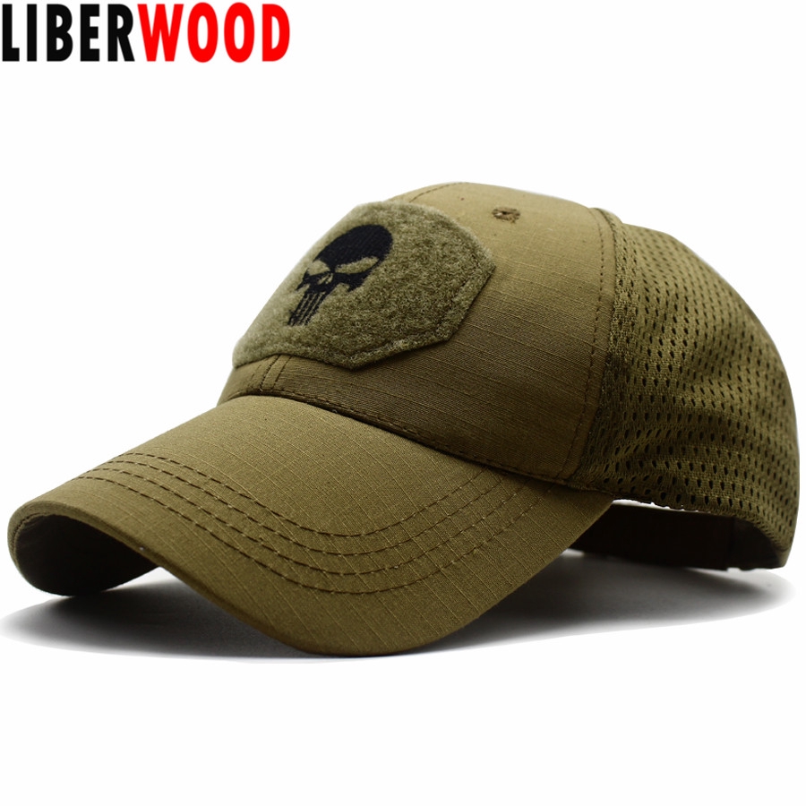 骷髏海軍印章特種部隊寬鬆版型棒球帽迷彩刺繡帽子鴨舌帽子男女通用