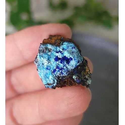 水晶花園－礦晶－雲南 三水鋁 硅孔雀石 藍銅礦