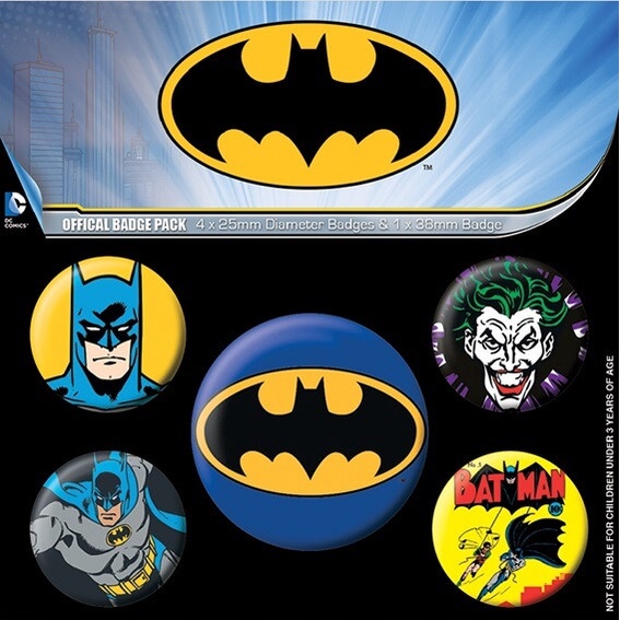 DC 蝙蝠俠 Batman 漫畫風 進口徽章組