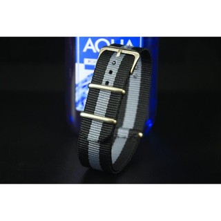 DW 可用(黑色＋灰色) 20mm Nylon Watch Strap 尼龍NATO zulu G10四環時尚軍錶錶帶