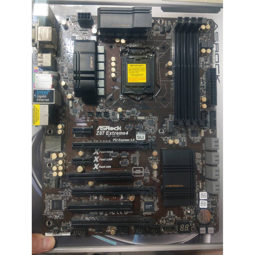 Asrock 華擎 Z87 Extreme4 ATX 主機板 時開時不開 當壞板賣 零件 殺肉 二手 LGA 1150