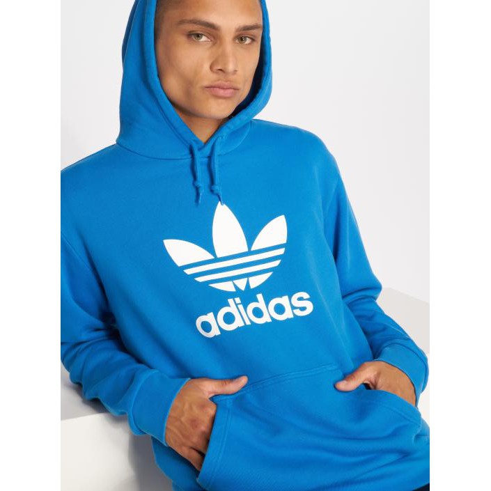 Adidas Originals Trefoil Hoodie 三葉草寶藍色棉質長袖帽T DT7965 | 蝦皮購物