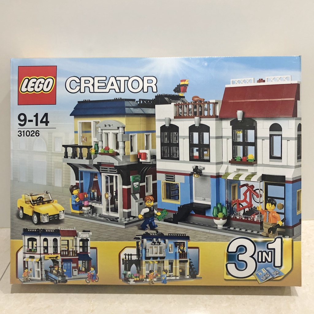 免運 LEGO CREATOR 3IN1 Biker shop&amp;Cafe 樂高積木 單車店與咖啡廳 正版 全新未拆封