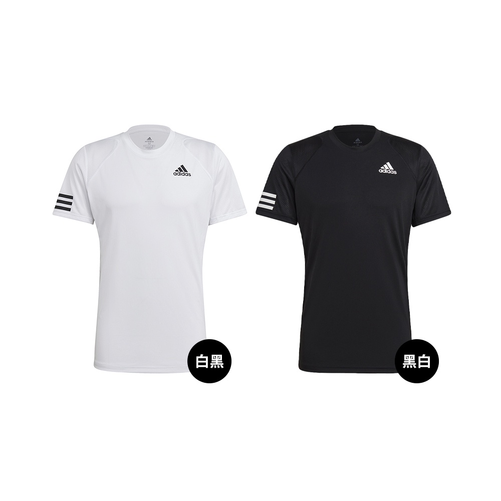 Adidas CLUB 3STR TEE 男白黑網球運動短袖GL5403 GL5401 | 蝦皮購物