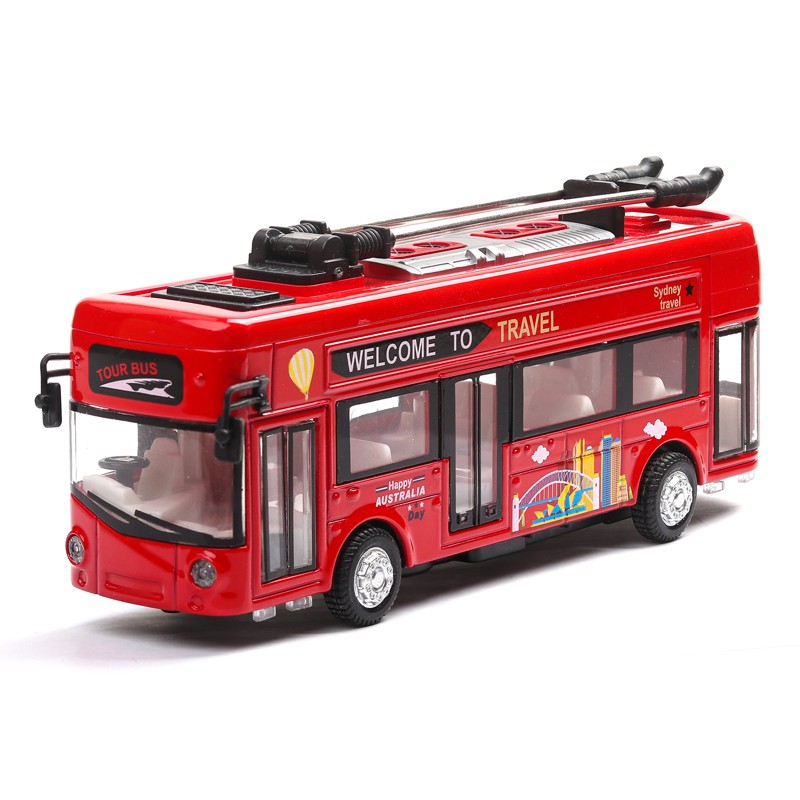 阿米格Amigo│1:32 旅遊電車巴士 復古電車 觀光車 公車 聲光 迴力車 合金車 模型車 車模 預購