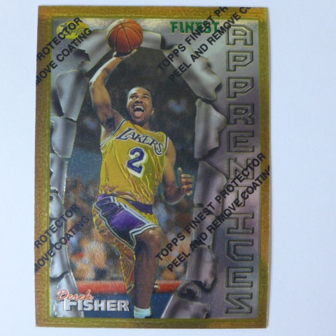~ Derek Fisher ~RC/NBA球星/德瑞克·費雪 1996年Finest.金屬設計.新人卡