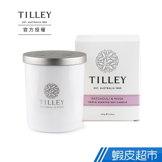 澳洲 百年 Tilley 經典香氛 微醺大豆香氛蠟燭 240g 廣藿與麝香 放鬆 室內香氛 公司貨 廠商直送