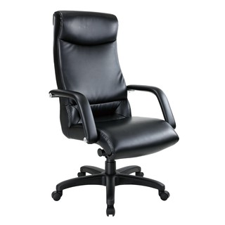 HP惠普高背黑透氣皮椅-主管椅-總裁型