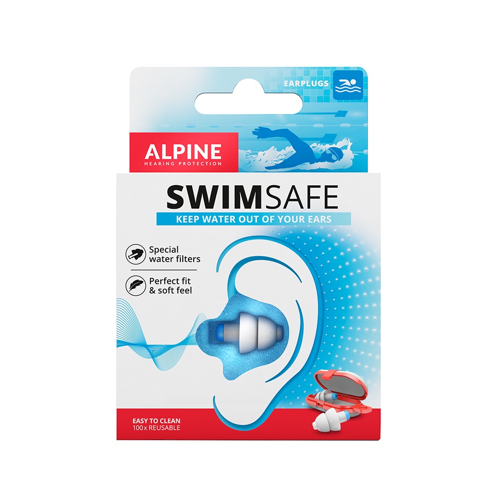 【附發票】最新款 荷蘭原裝進口 Alpine SwimSafe 頂級游泳防水耳塞 附原廠膠囊盒