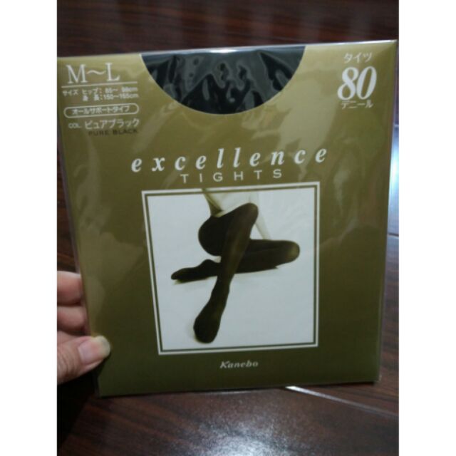 [好物分享]全新日本製kanebo佳麗寶excellence tights 80丹黑色褲襪