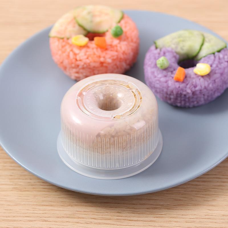 【廠家直銷】甜甜圈 壽司飯糰 模具 創意 寶寶 兒童 米飯造型模具 日式 圓形壽司模具 現貨 批發