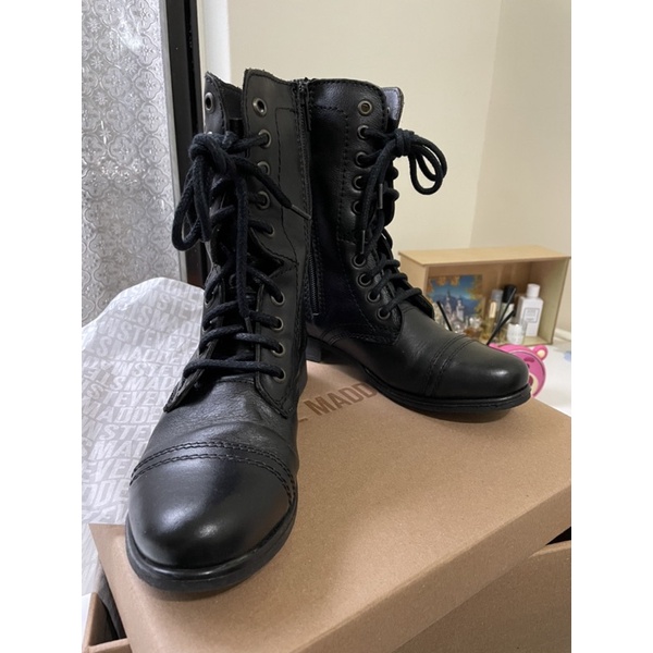 ❣️近全新優惠❣️Steve Madden 軍靴Troopa Boots黑色