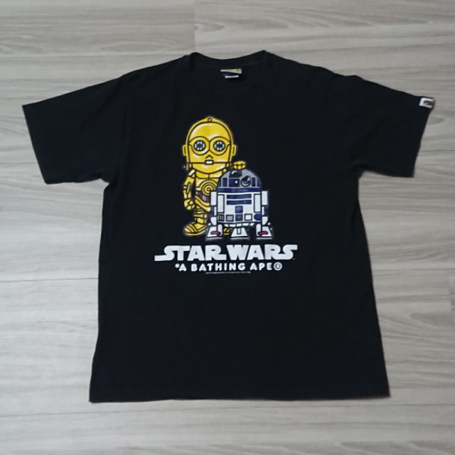 Bape x star wars 星際大戰 聯名 短袖tee 黑色 M號 t-shirt