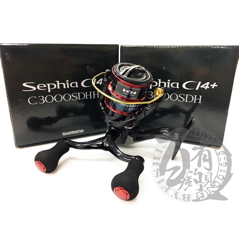 ◎百有釣具◎SHIMANO SEPHIA CI4+ C3000SDH/C3000SDHHG型雙手把軟絲/路