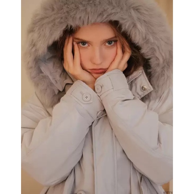 全新 PAZZO WARM SERIES保暖長版毛領連帽羽絨外套 羽絨外套 保暖 溫暖 大衣 外套