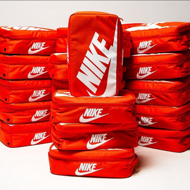 NIKE SHOE BOX BAG 橘紅 經典鞋盒 鞋袋 手拿包 手提袋 BA6149-810 10812