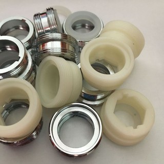 （現貨）水龍頭起泡器洗臉盆水龍頭電鍍接轉頭公22mm轉公24mm 水龍頭塑膠金屬電鍍接頭轉接頭