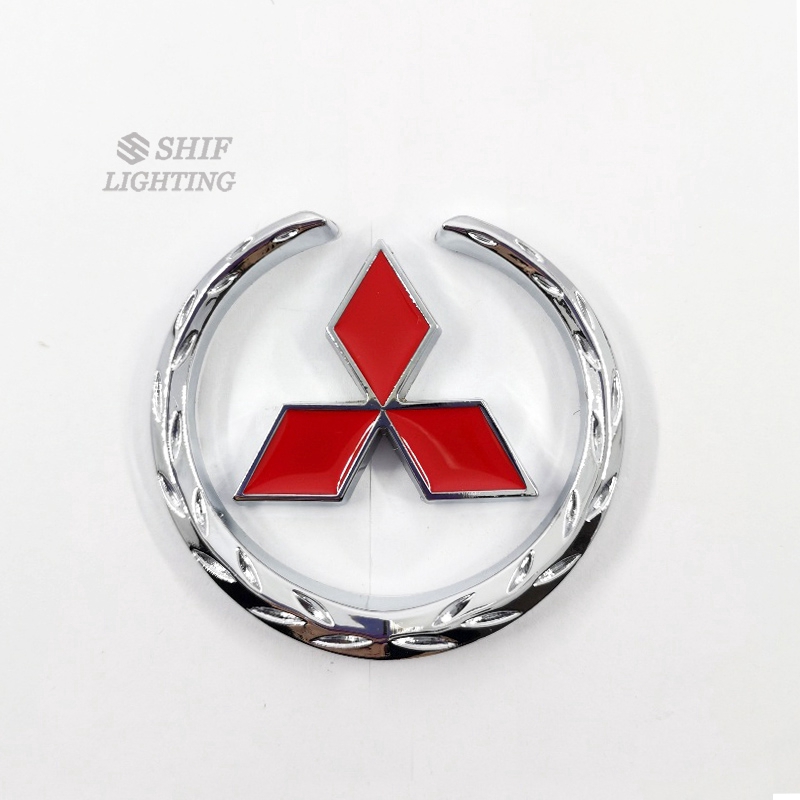 1 x 金屬 Mitsubishi 標誌汽車汽車後備箱蓋裝飾標誌貼紙徽章貼花適用於三菱