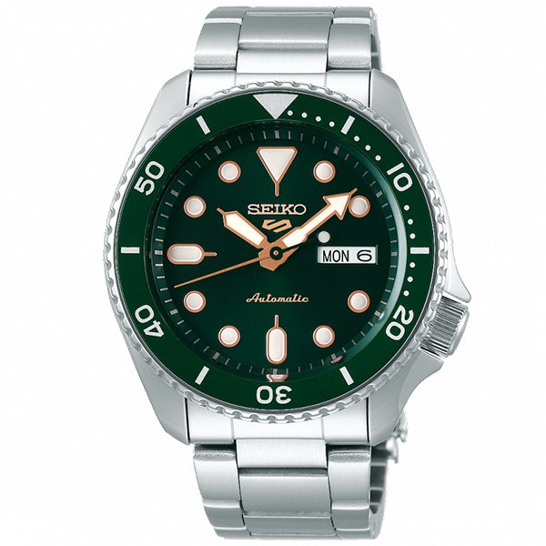 【SEIKO精工】SRPD63K1 綠水鬼 5 Sports 鋼錶帶 機械錶 4R36-07G0G 綠 台南 時代鐘錶