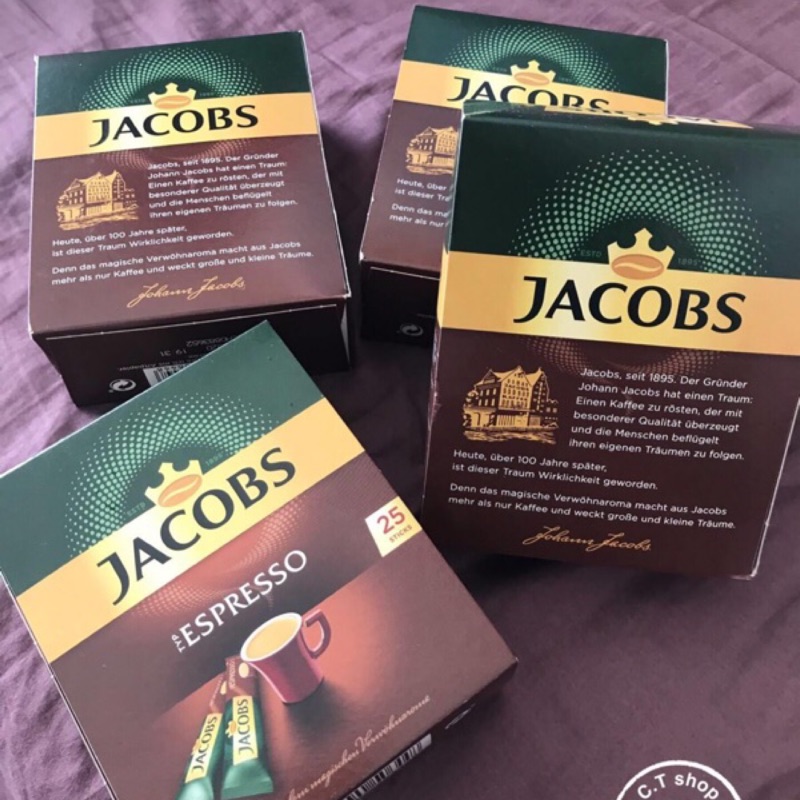 德國Jacobs Espresso意式濃縮黑咖啡速溶純咖啡