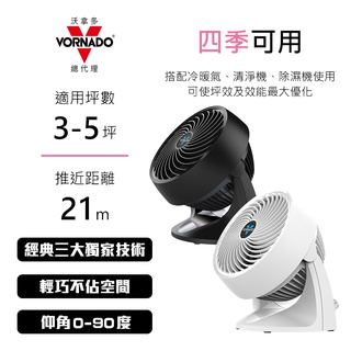(出清品) 美國VORNADO沃拿多 3-5坪用 渦流空氣循環扇 533-TW 2色