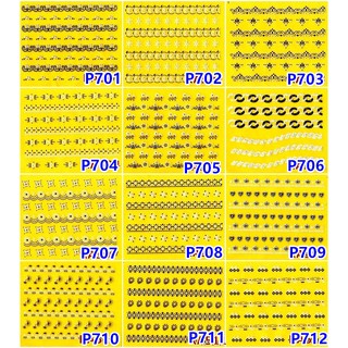 幻指美甲材料(貼紙P系列蕾絲-P701-724)(特價)指甲貼紙 美甲貼紙 美甲材料美甲師最愛指甲貼蕾絲花邊系列