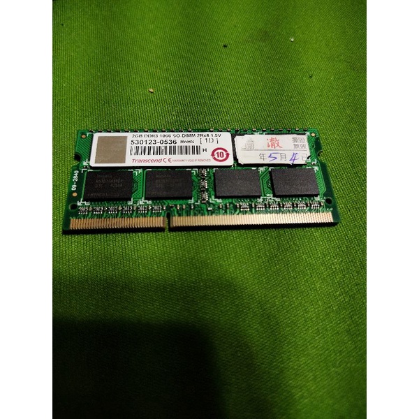 創見 筆電記憶體 DDR3 1066 2GB